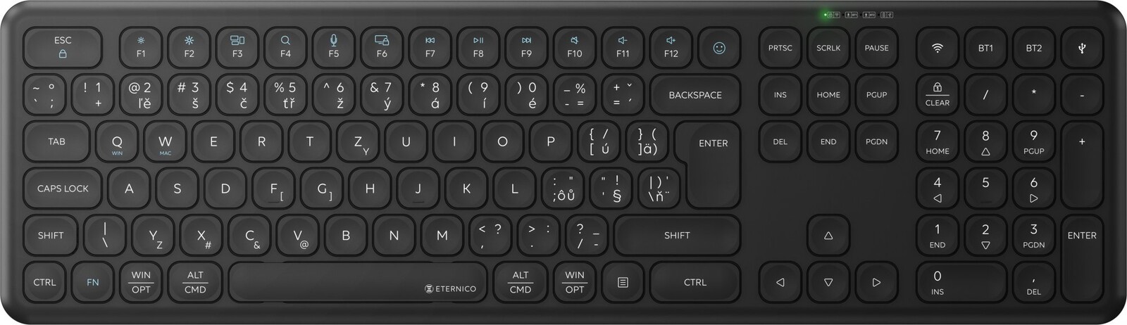 Eternico K200F Wireless čierna – CZ/SK