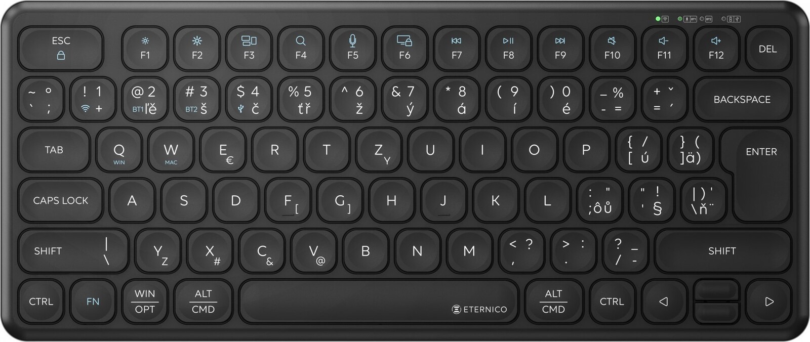 Eternico K200C Wireless čierna – CZ/SK