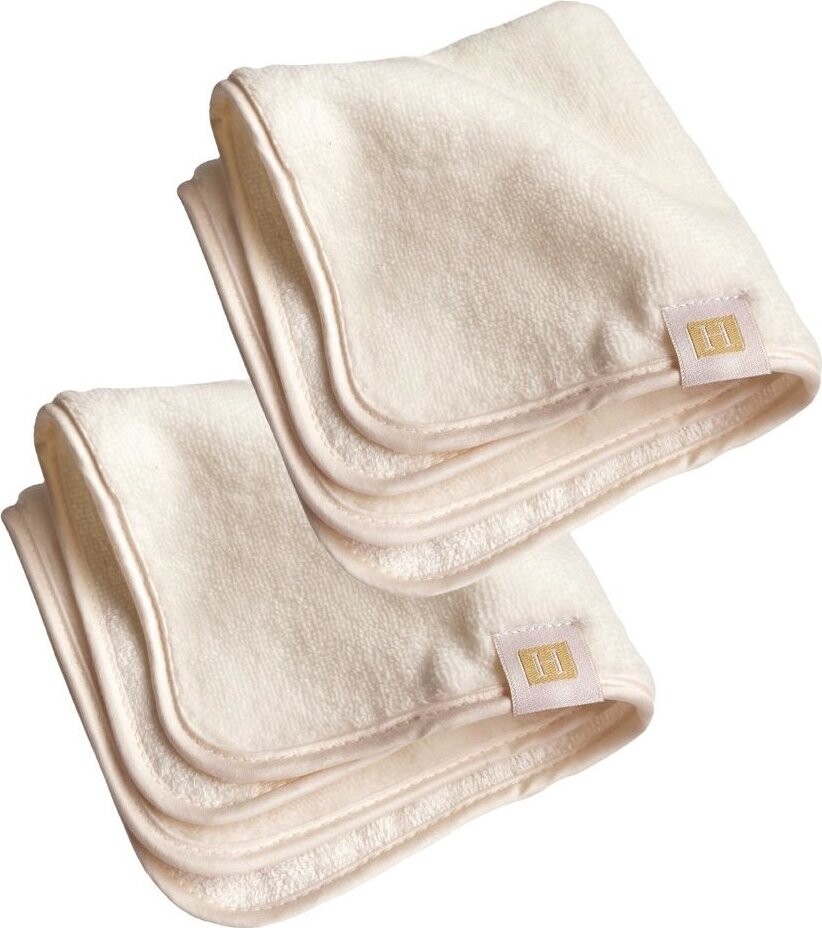 HEDDA Seiya Ručník na obličej 30 × 30 cm, krémový, 2 ks