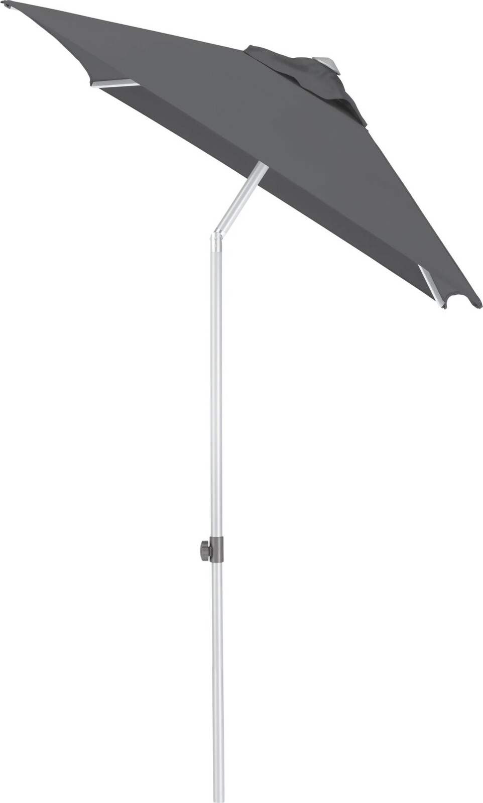 KETTLER Slnečník Easy push 150 × 210 cm, strieborný/antracit, vodoodolný