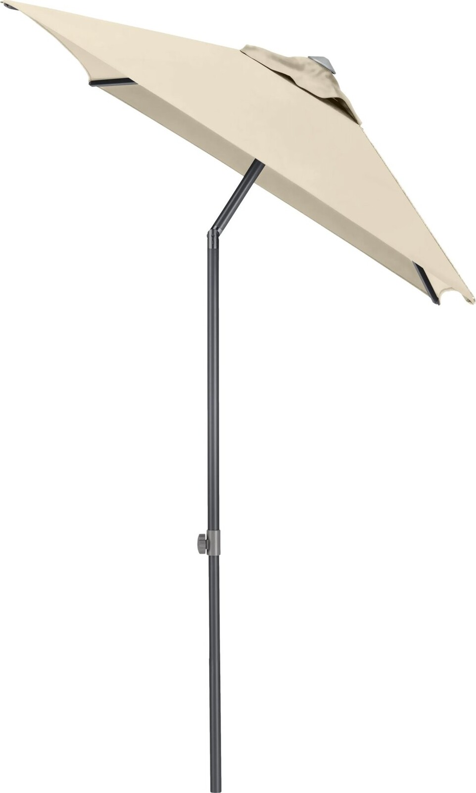 KETTLER Slnečník Easy push 150 × 210 cm, matný antracit/béžový, vodoodolný