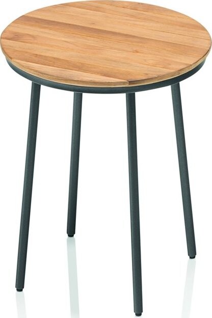 KETTLER Stolík TRIBE 40 cm, antracit/teak