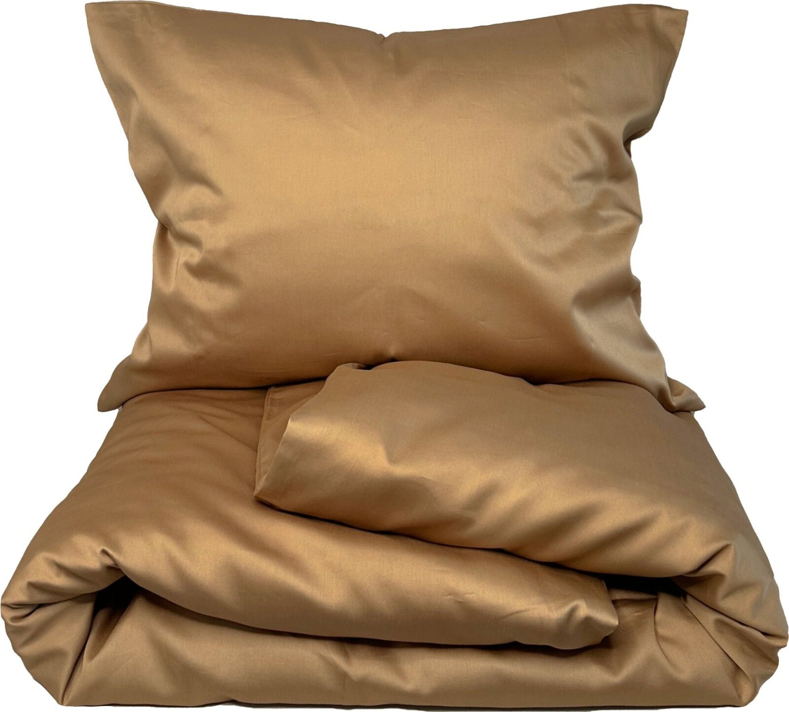 HEDDA povlečení bavlněný satén Laila cinnamon - set 140 × 200 cm, 70 × 90 cm