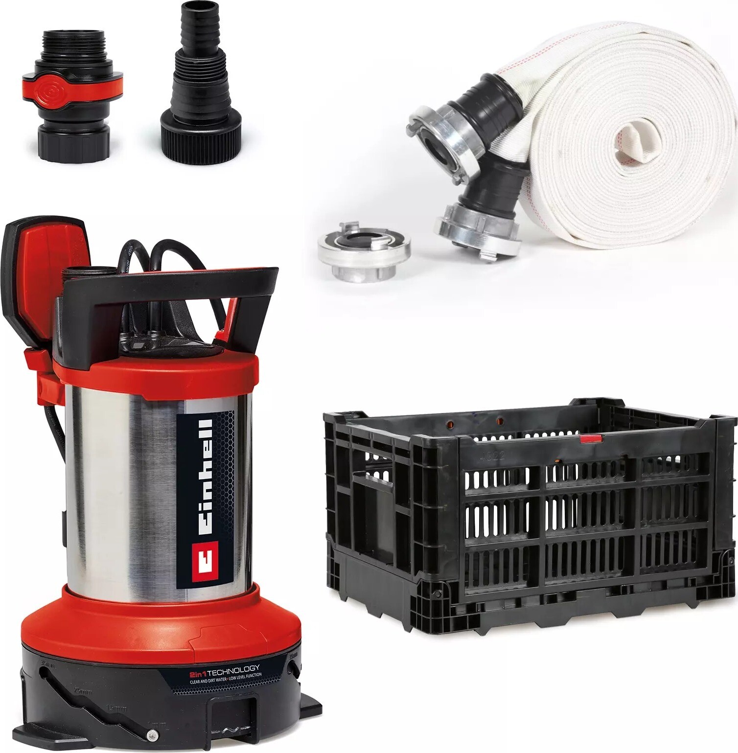 EINHELL Povodňový súprava – čerpadlo na čistú aj kalnú vodu GE-DP 7535 N LL ECO, 4181515