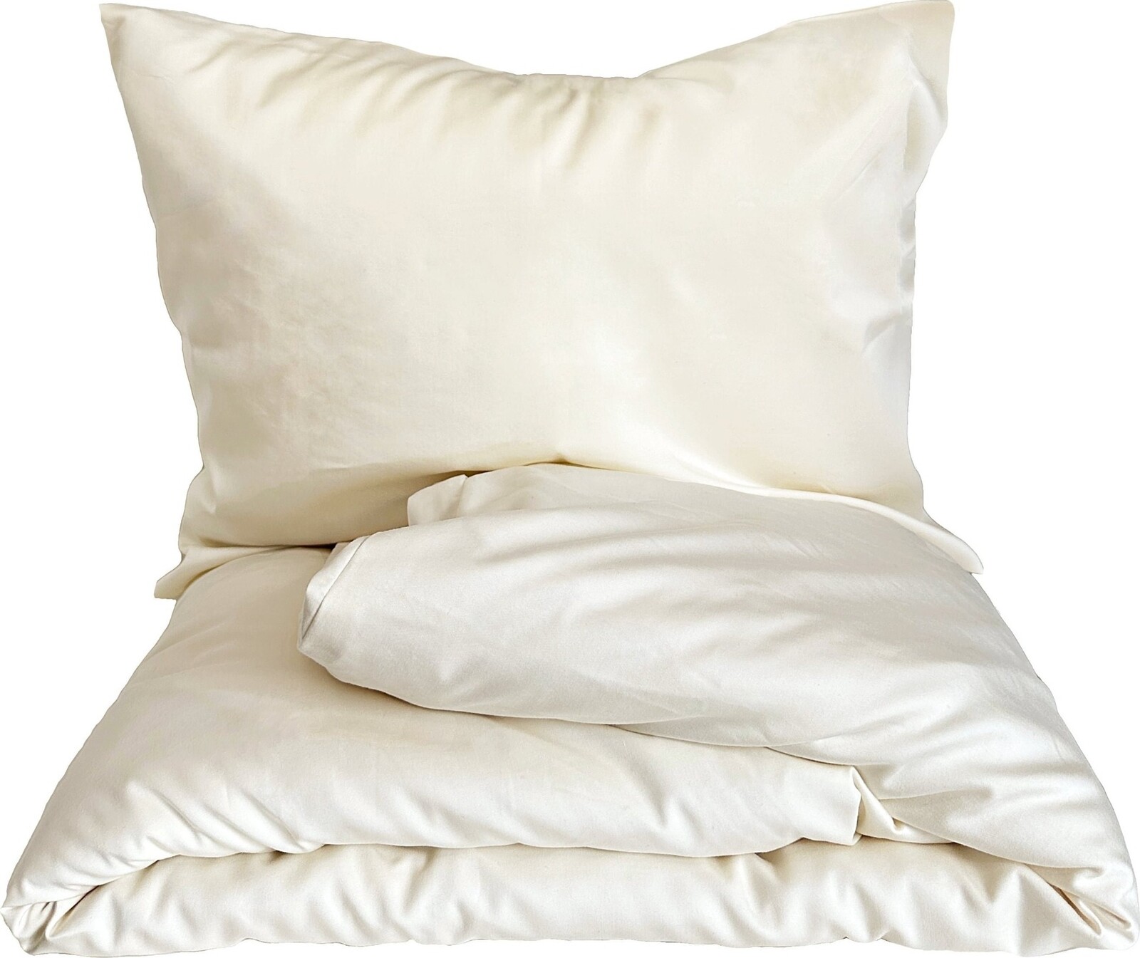 HEDDA povlečení Tencel™ Lyocell Iballa krémové - set 140 × 200 cm, 70 × 90 cm