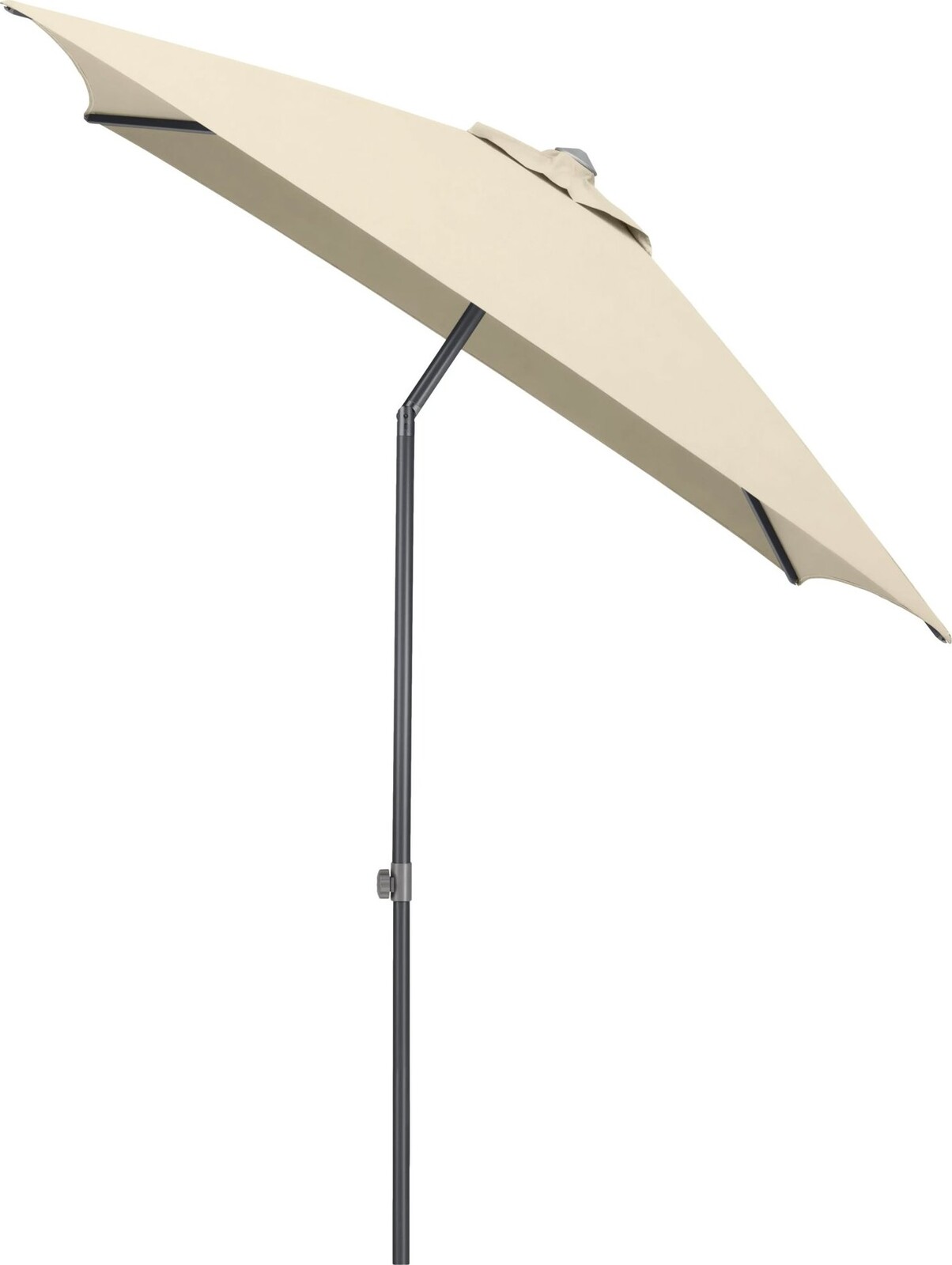 KETTLER Slnečník Easy push 200 × 200 cm, matný antracit/béžový, vodoodolný