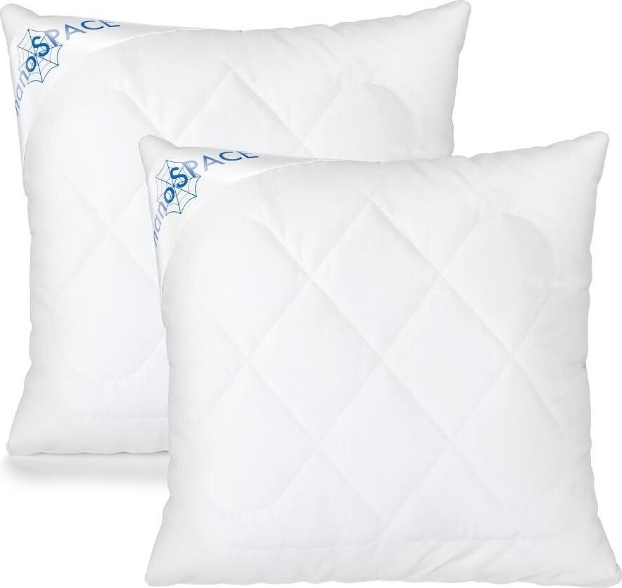 nanoSPACE Sada 2 ks polštářů pro alergiky se zipem, 40 × 40 cm