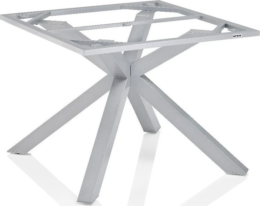 KETTLER Stolová kostra X-LEG 95 × 95 cm, strieborná