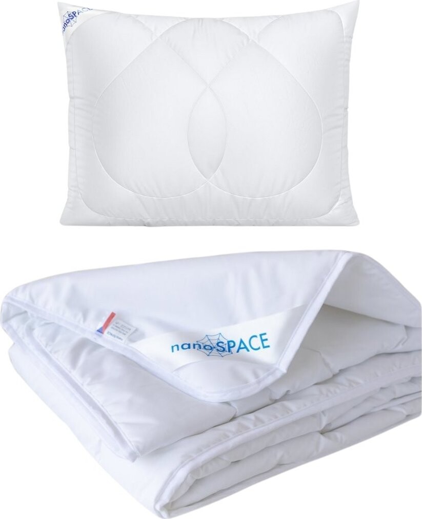 nanoSPACE Letní protiroztočová sada: polštář + letní přikrývka (70 × 90 cm, 140 × 200 cm)