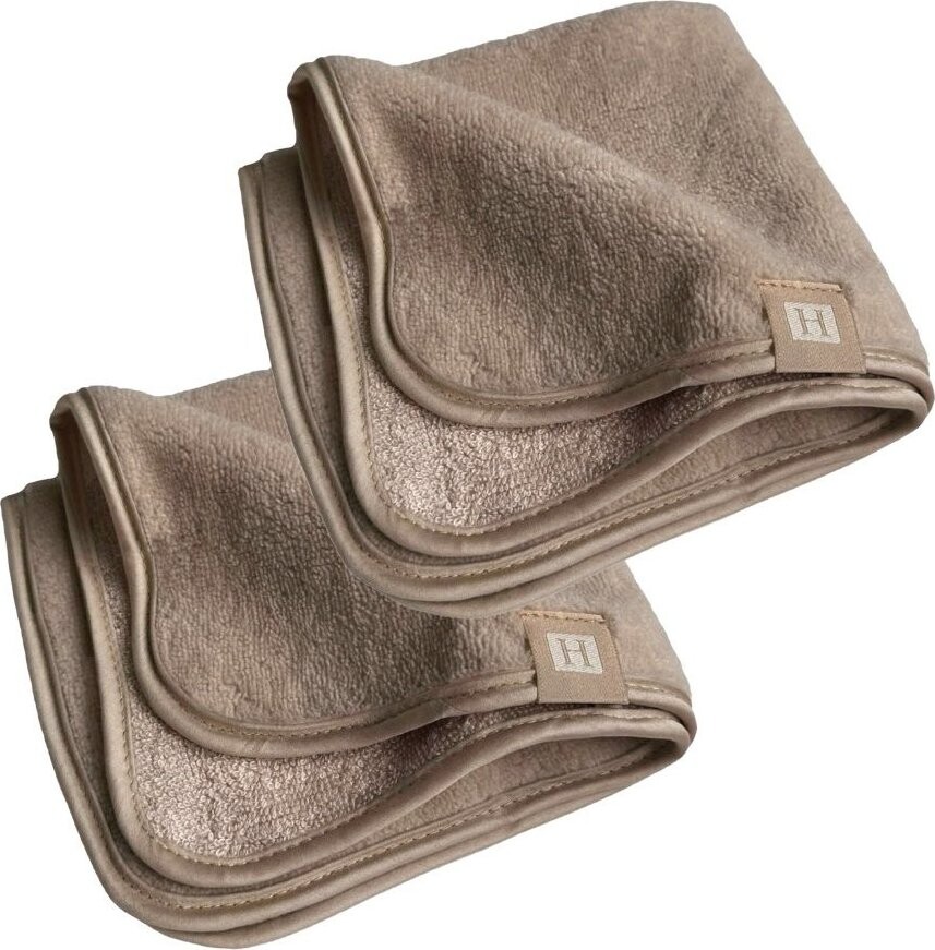 HEDDA Seiya Ručník na obličej 30 × 30 cm, taupe, 2 ks