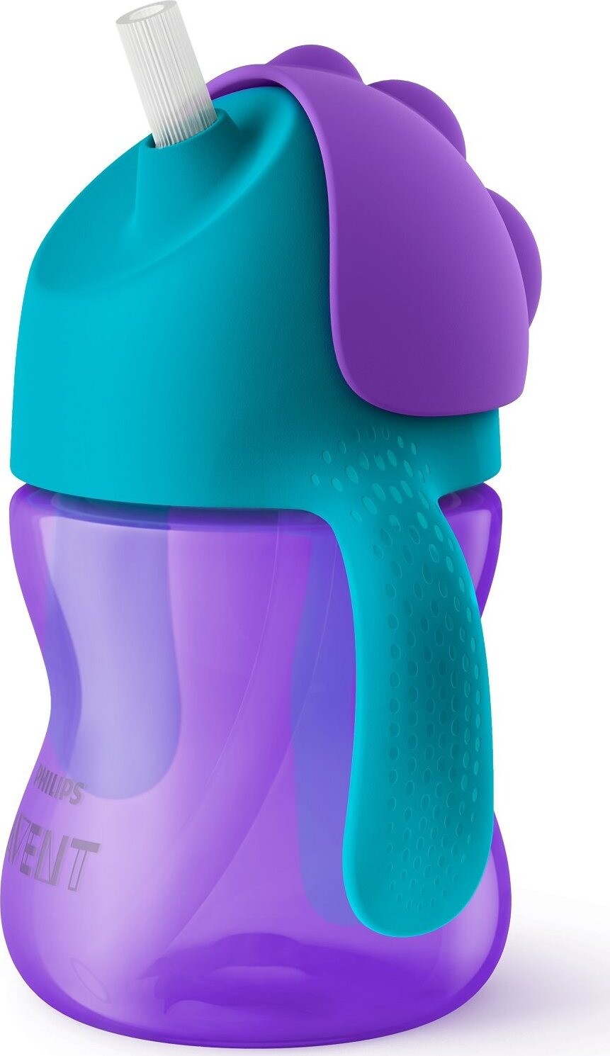 Philips AVENT SCF796/02 Hrnček s ohybnou slamkou 200 ml fialový