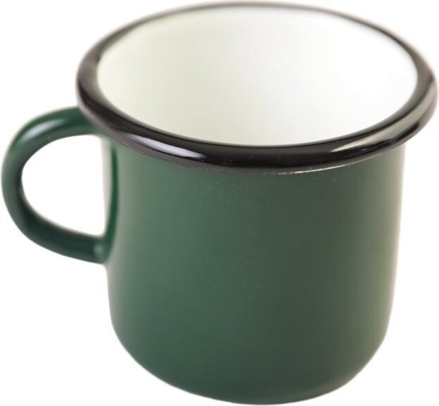 Olymp smaltovaný hrnek 8 cm 0,4 l, tmavě zelený 154/33