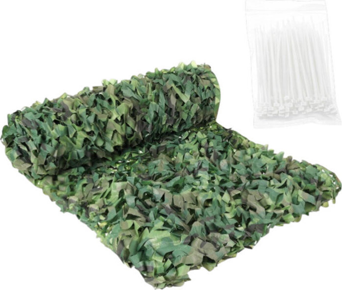 Gardlov 27383 Maskovací síť 2 × 5 m + 100 stahovacích pásků