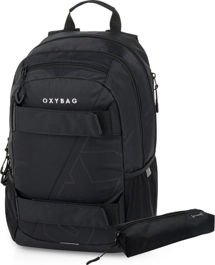OXYBAG Študentský batoh + etui OXY SPORT Black