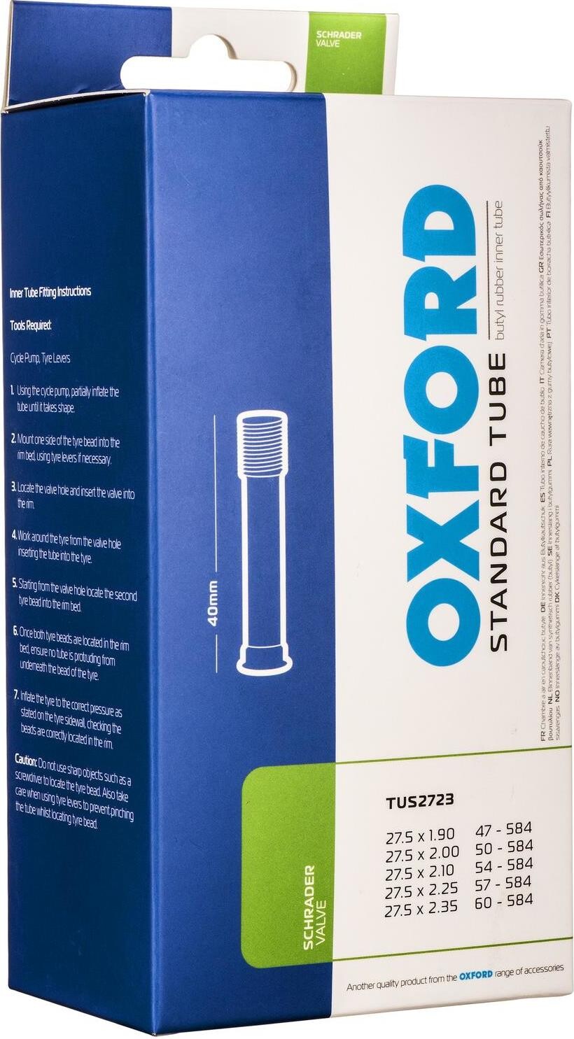 OXFORD cyklo duša 27,5 × 1,9/2,3, auto ventilček