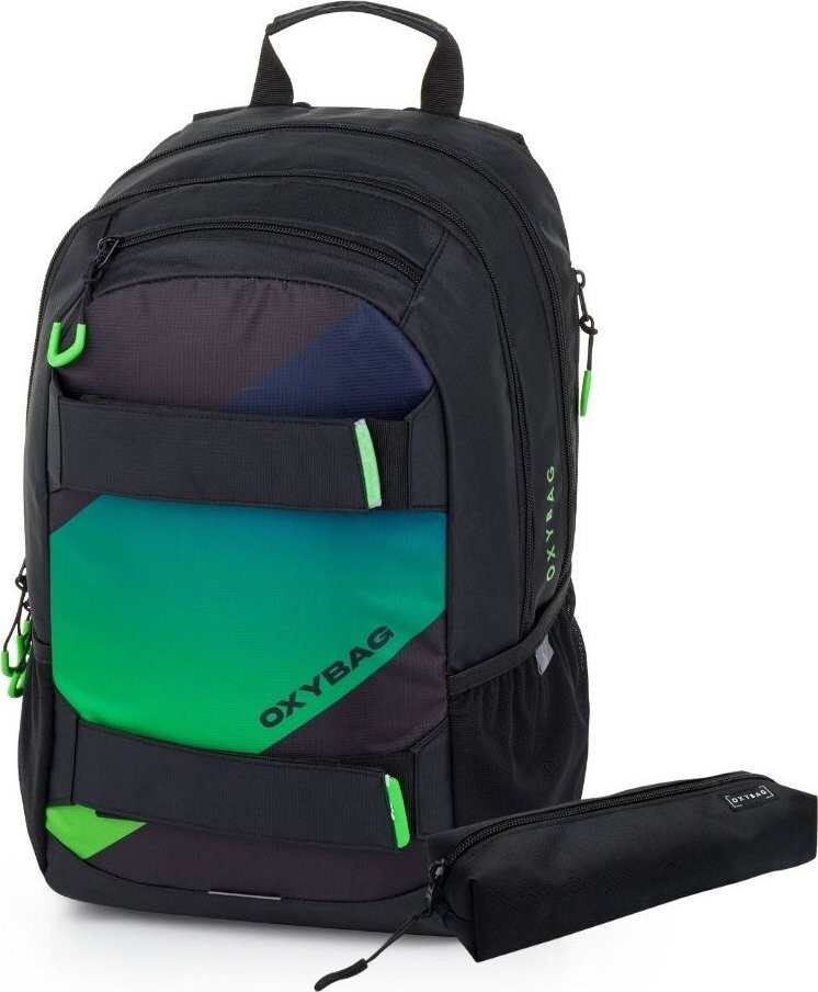 OXYBAG Študentský batoh + etui OXY SPORT Ombre boy