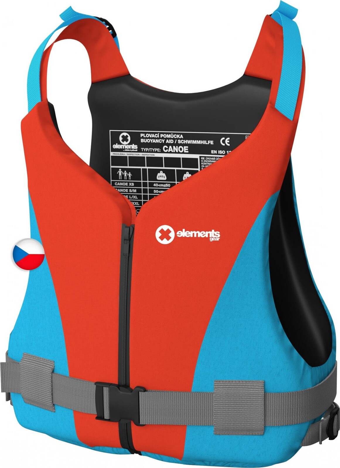 ELEMENTS GEAR Canoe plus, červená, veľ. S/M