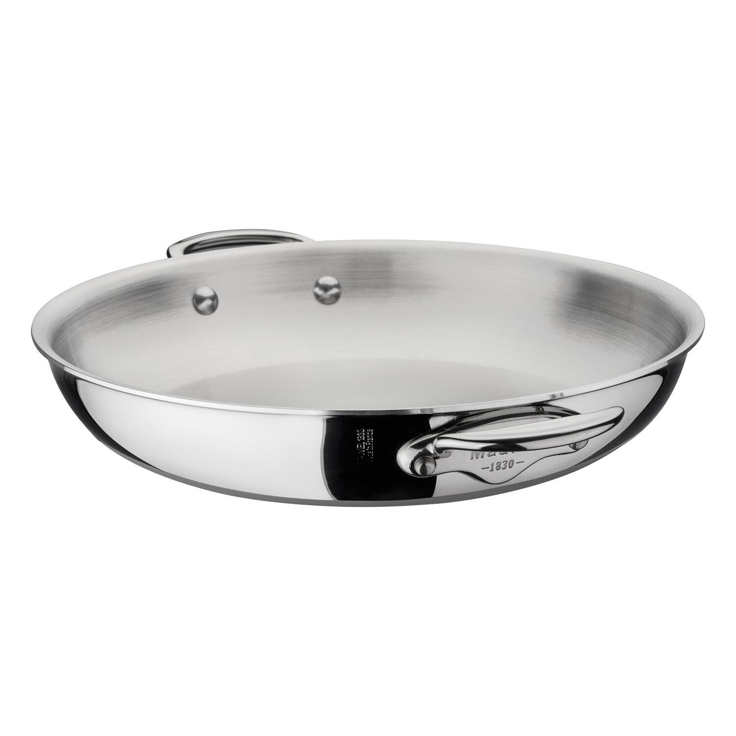 Servírovacia panvica 28 cm, nerezové rukoväte, Mauviel