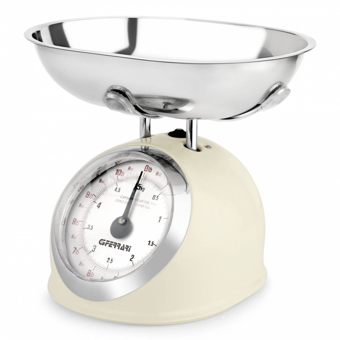 Mechanická kuchynská váha ASKA 22 cm, slonová kosť, G3Ferrari