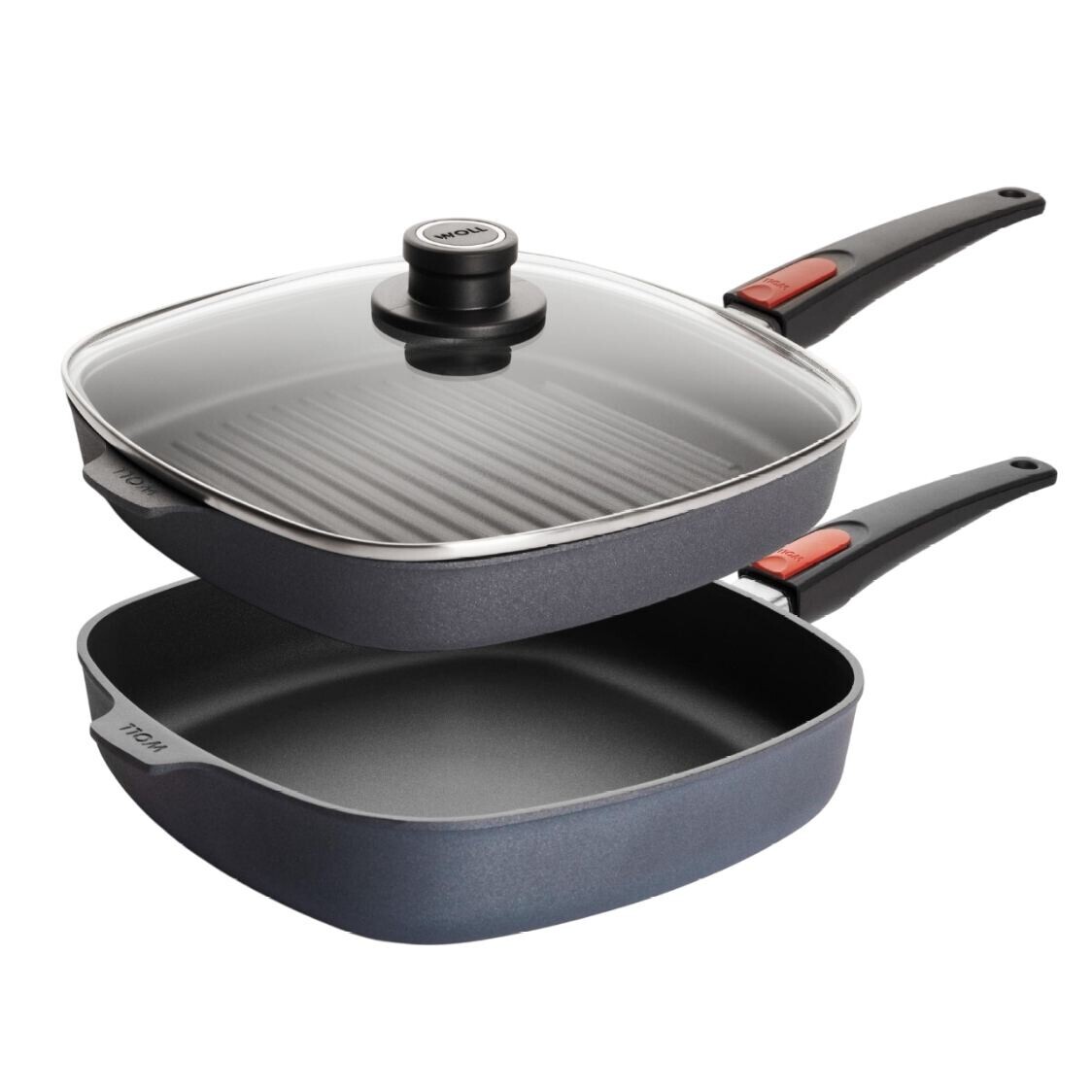 Súprava panvíc DIAMOND LITE, sada 2 ks, s pokrievkou, WOLL