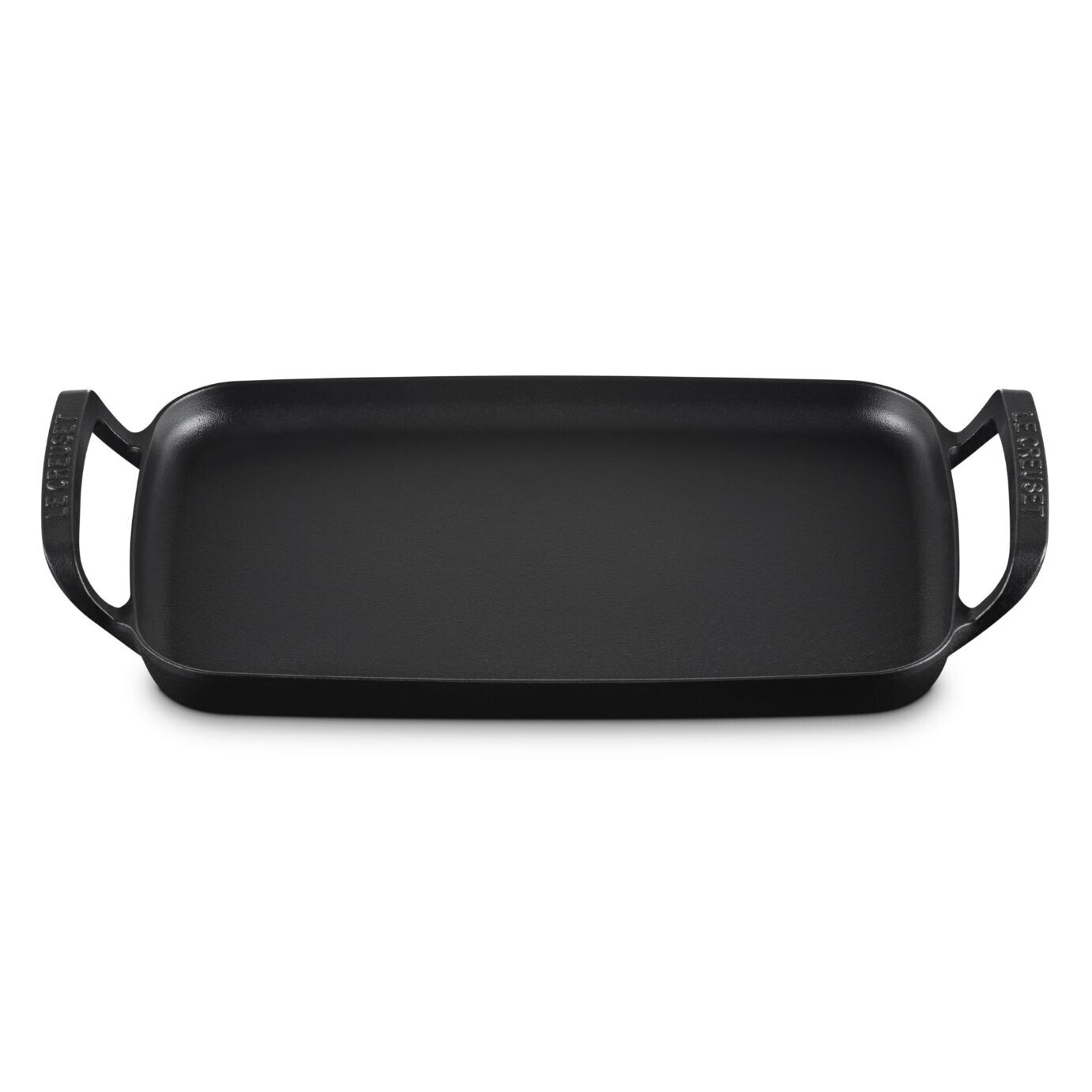 Grilovacia doska BBQ 40 cm, čierna, liatina, Le Creuset