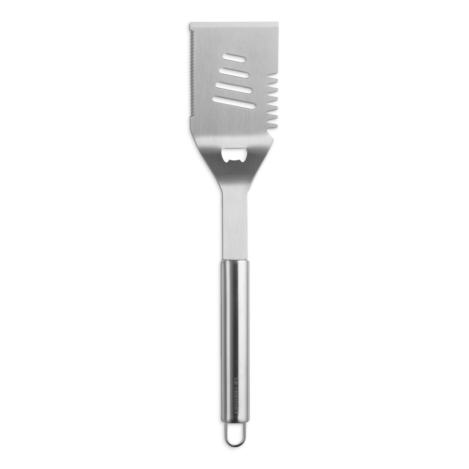 Grilovacia kuchynská obracačka BBQ 45 cm, strieborná, nerezová oceľ, Le Creuset