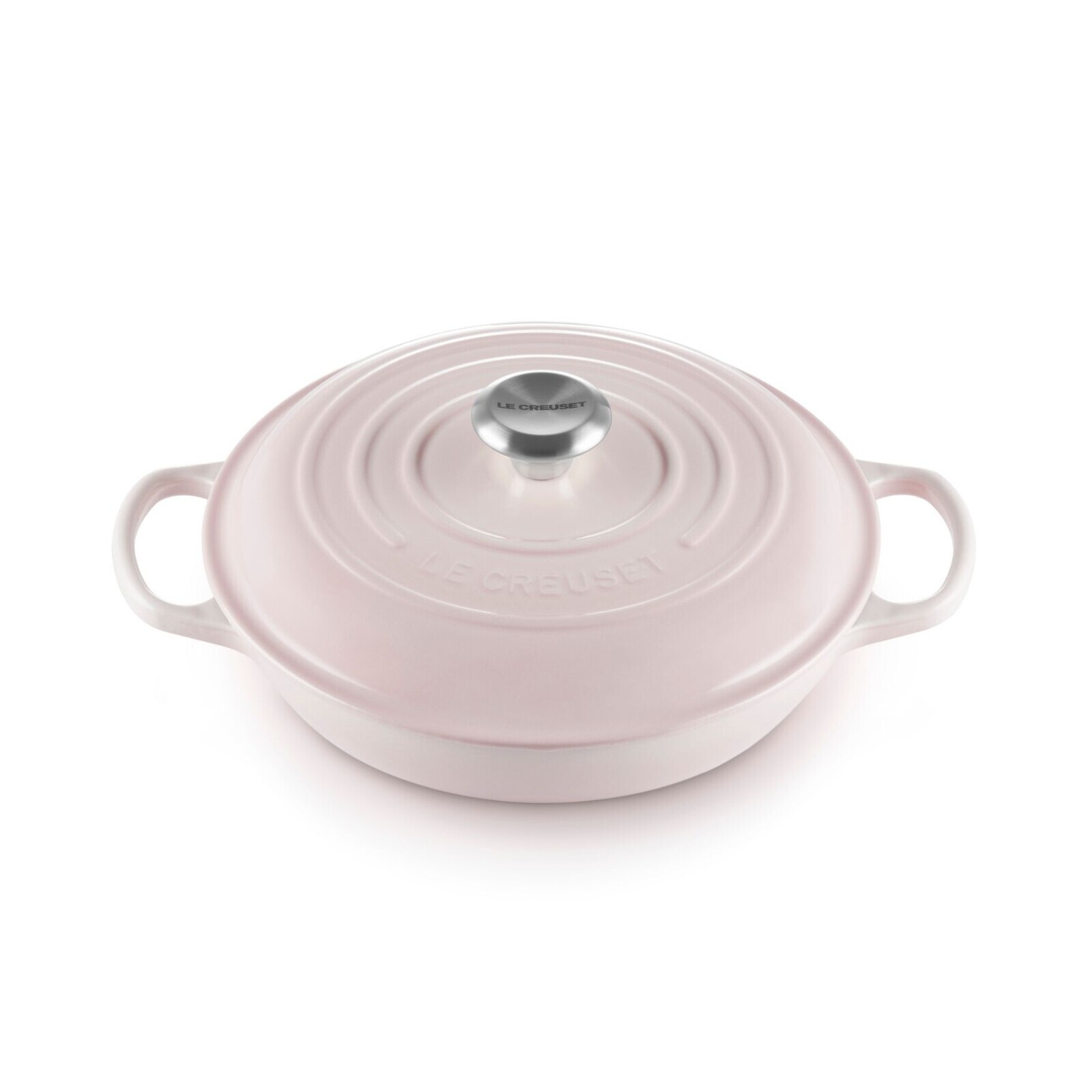 Kastról SIGNATURE 26 cm, 2,2 l, SHELL PINK, liatina, Le Creuset