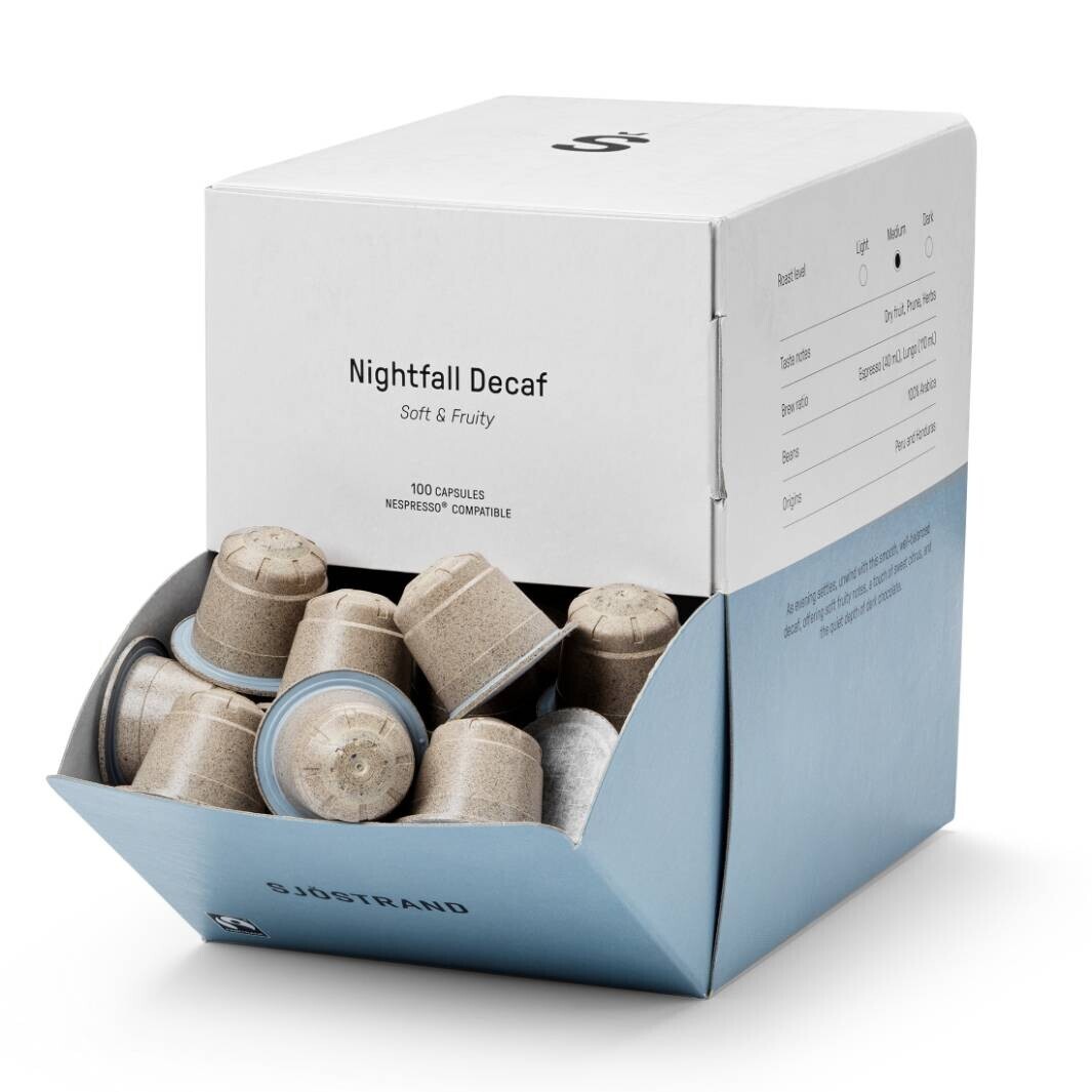 Kapsule do kávovaru NIGHTFALL DECAF, sada 100 ks, Sjöstrand