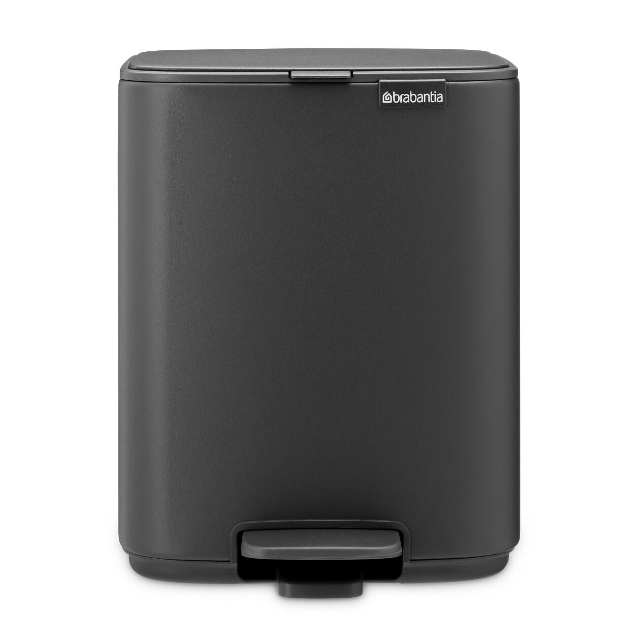 Pedálový odpadkový kôš BO 7 l, minerálne šedá, oceľ, Brabantia