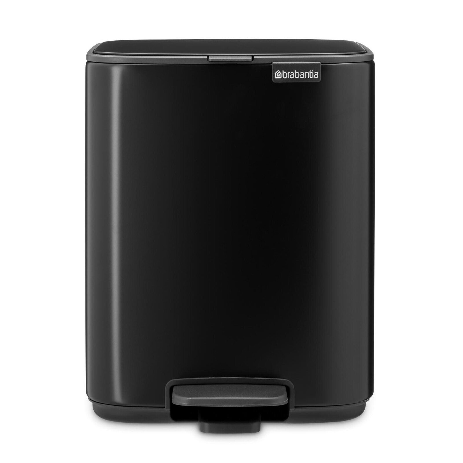 Pedálový odpadkový kôš BO 7 l, matná čierna, oceľ, Brabantia