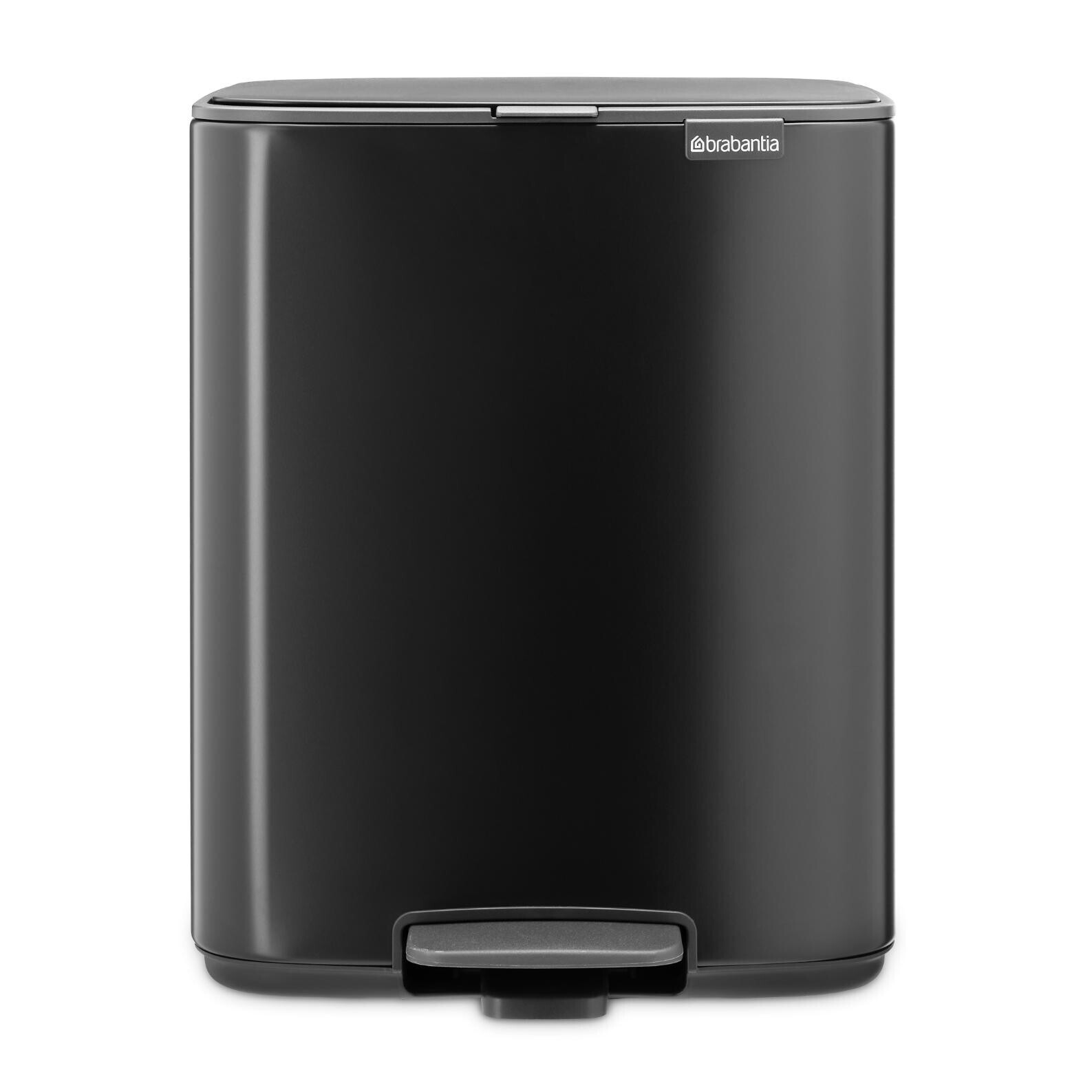 Pedálový odpadkový kôš BO 12 l, matná čierna, oceľ, Brabantia