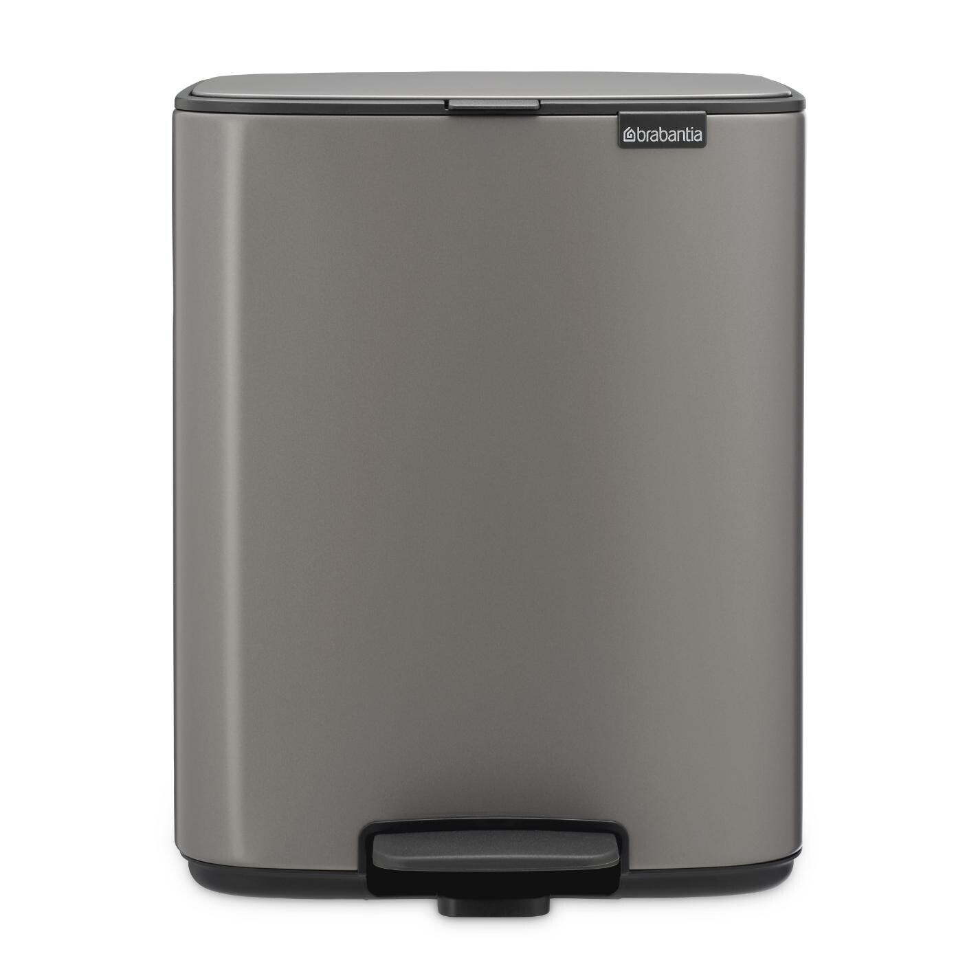 Pedálový odpadkový kôš BO 12 l, platinová, oceľ, Brabantia