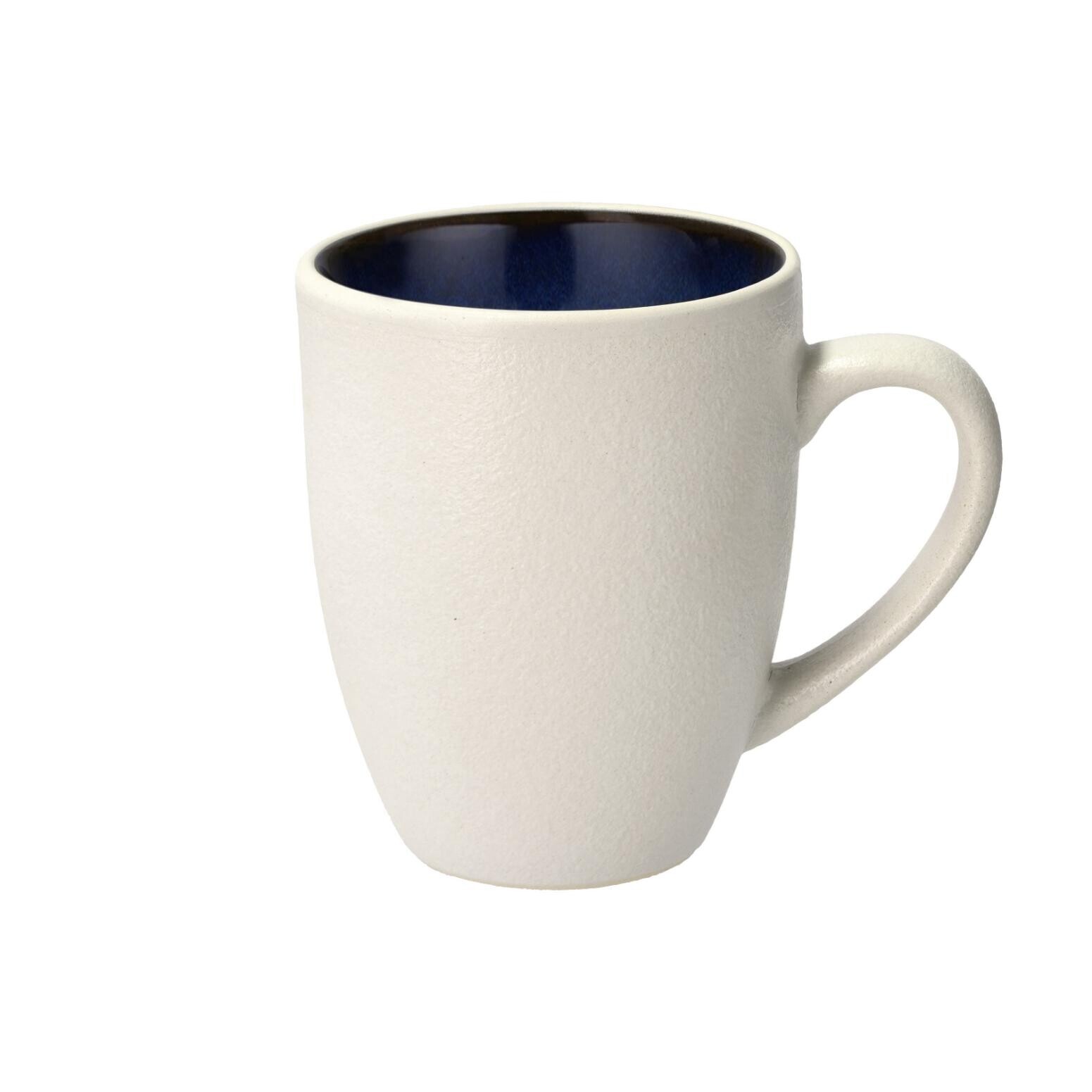 Hrnček GASTRO 300 ml, biela / tmavo modrá, kamenina, Bitz