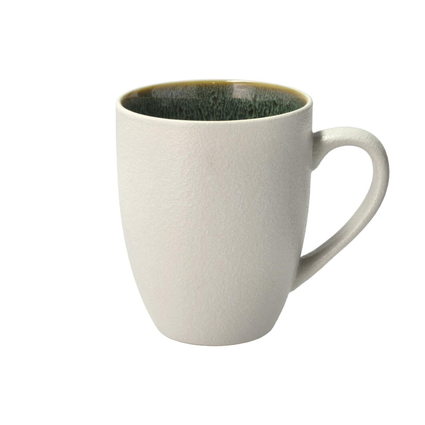 Hrnček GASTRO 300 ml, biela / zelená, kamenina, Bitz