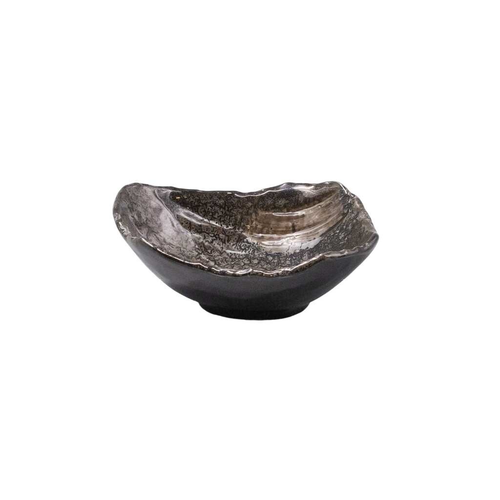 Miska na omáčku SHIRANAMI 15 cm, 120 ml, čierna, keramika, MIJ