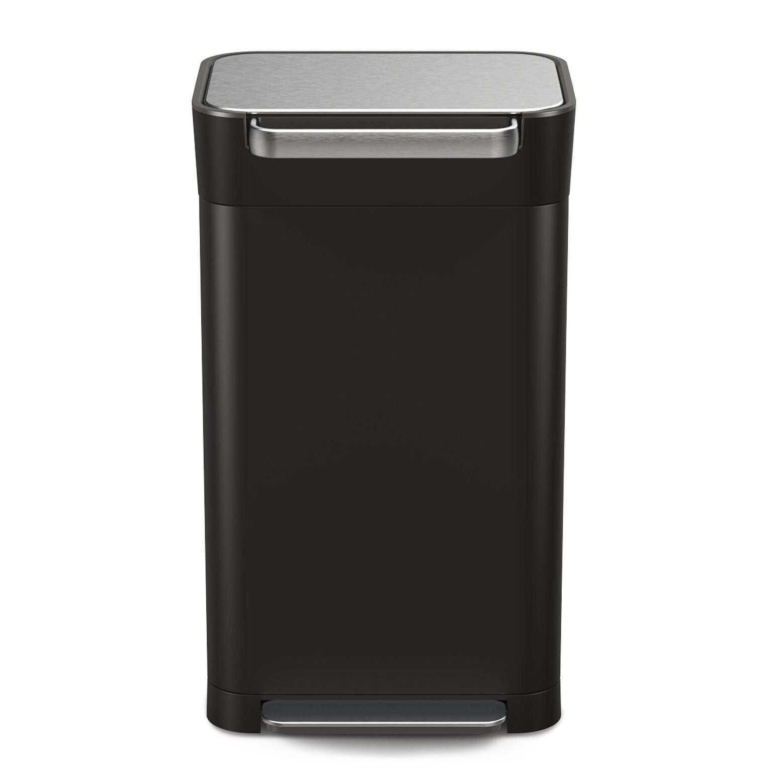 Pedálový odpadkový kôš TITAN COMPACTOR 30146 30 l, čierna, oceľ, Joseph Joseph