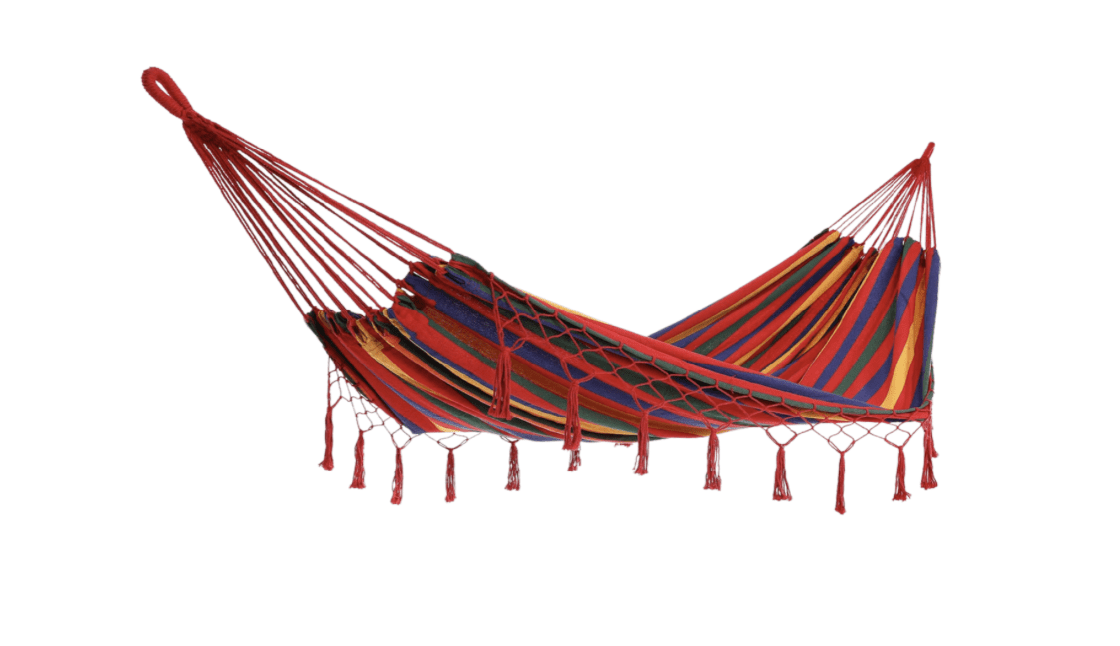 Houpací síť pro 2 osoby Finley 320x150 cm červená