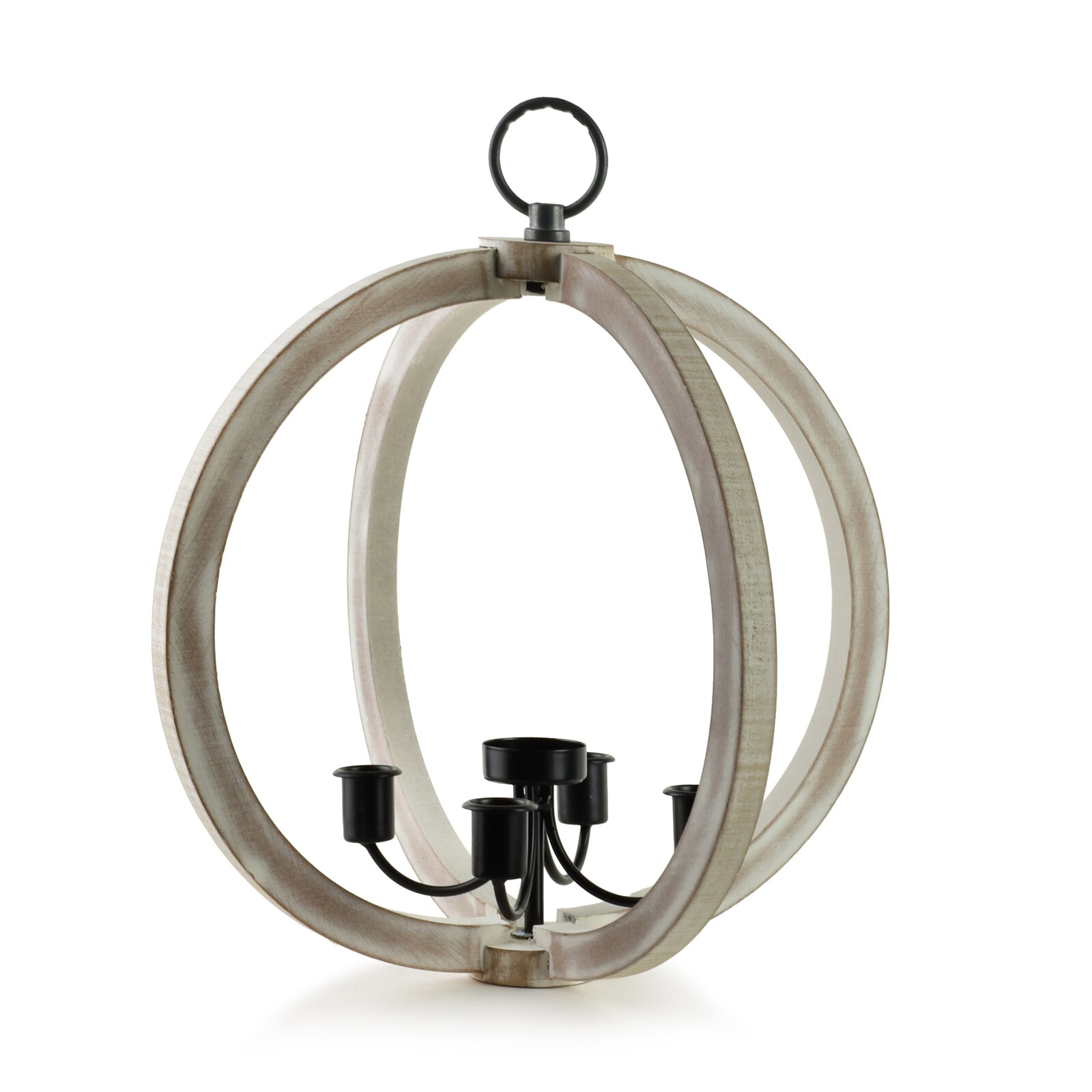 Lucerna LEVI 25x28x38 cm bělené dřevo