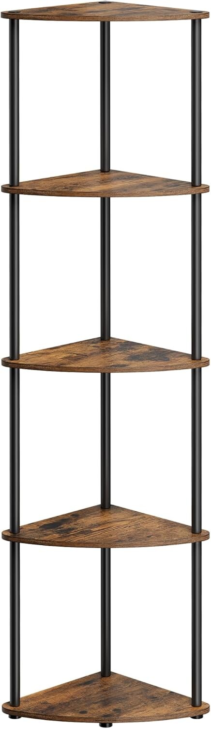 Rohová police Ayur hnědá/černá