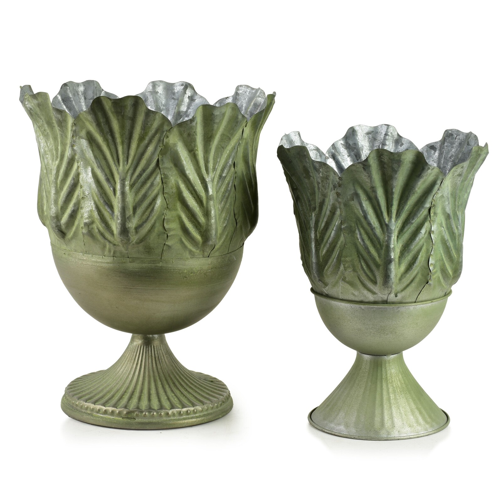 Sada 2 ks květináčů MARINA I zelená