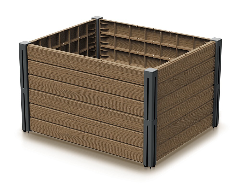 Sada 2 ks vyvýšených záhonů Bas Planty 75,6 cm hnědá