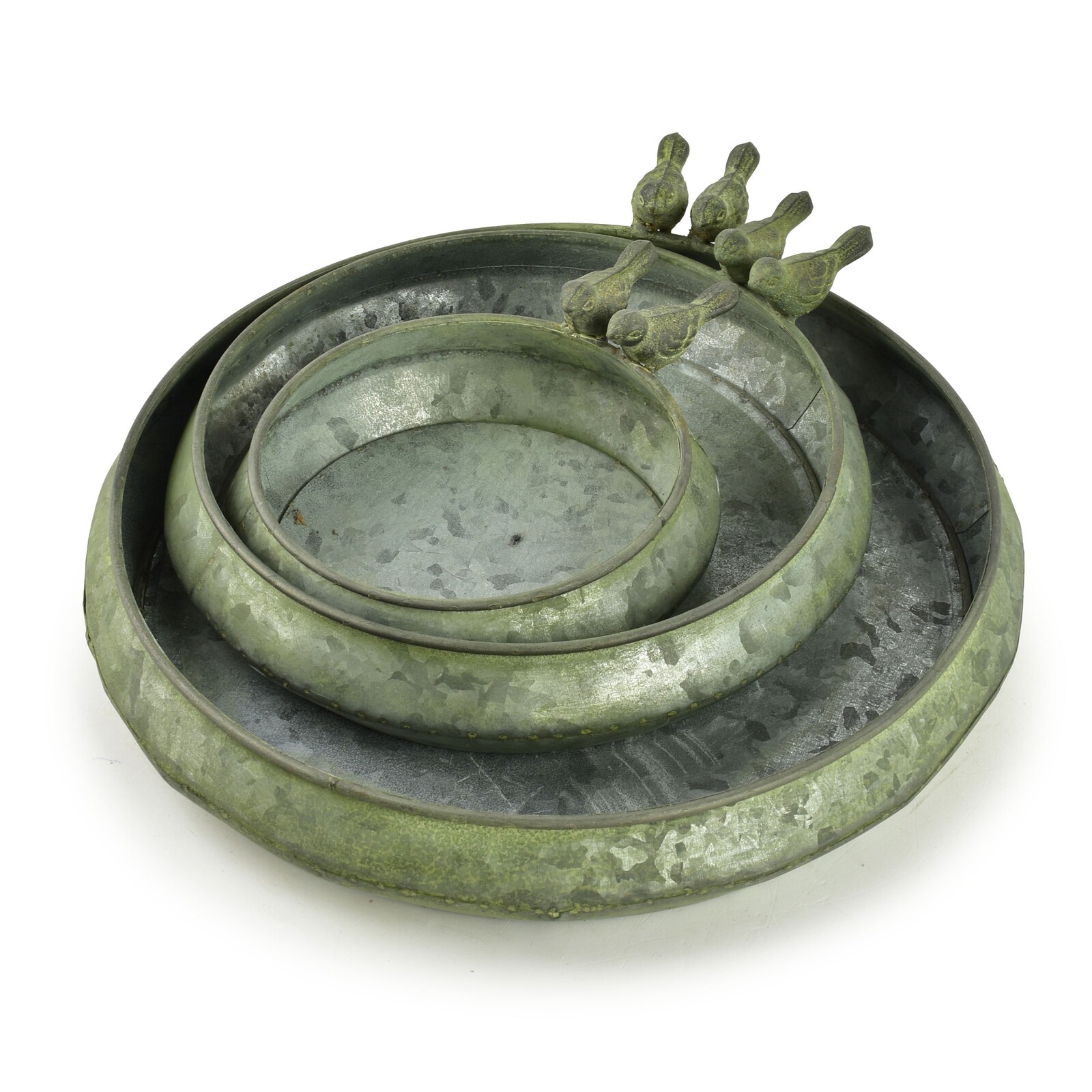 Sada 3 ks pítek pro ptáčky MARINA zelená