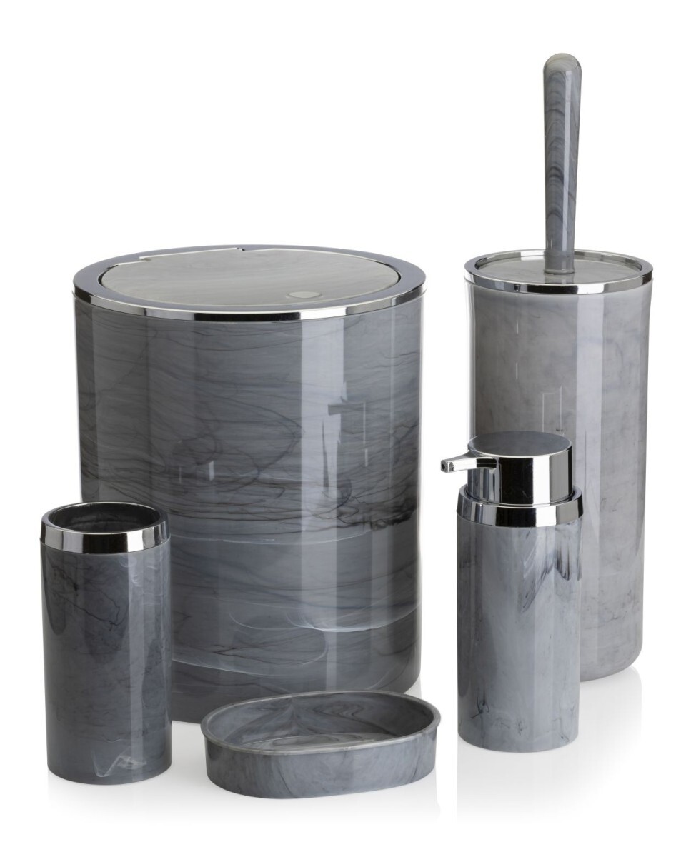 Sada koupelnových doplňků GRIS I šedý mramor