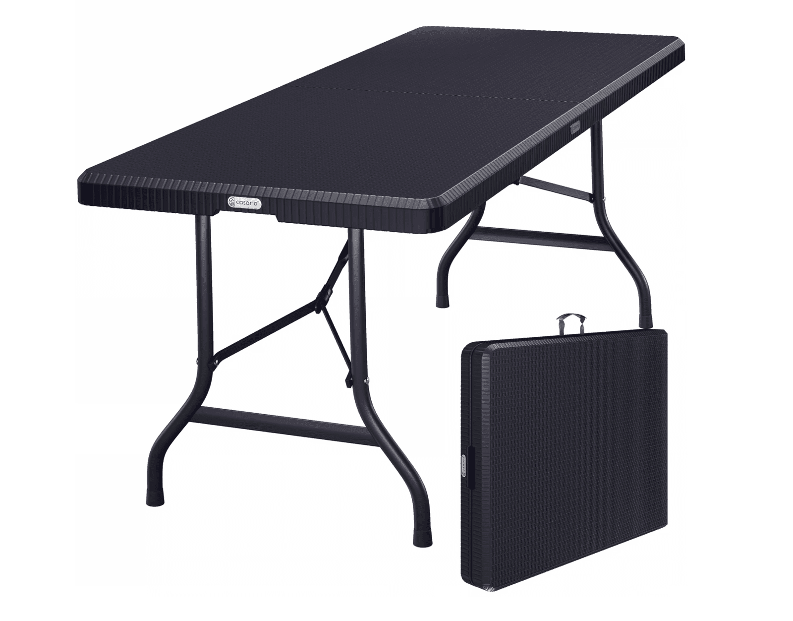 Skládací cateringový stůl pro 8 osob Madden černý