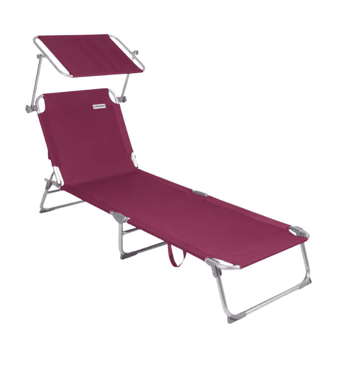 Skládací zahradní lehátko Beil červené