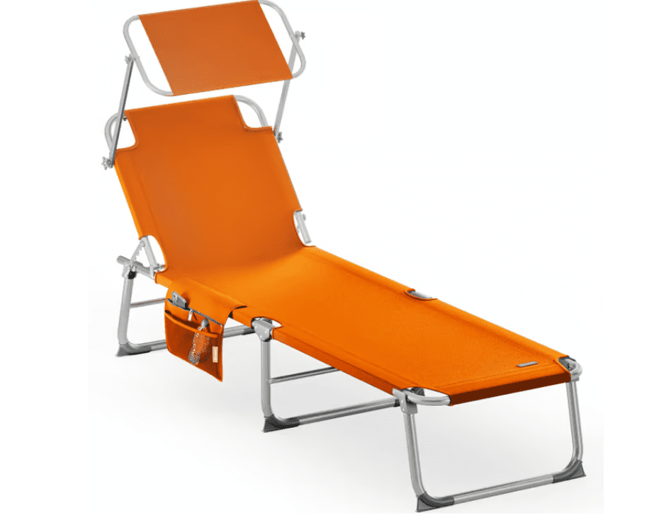 Skládací zahradní lehátko Beil oranžové