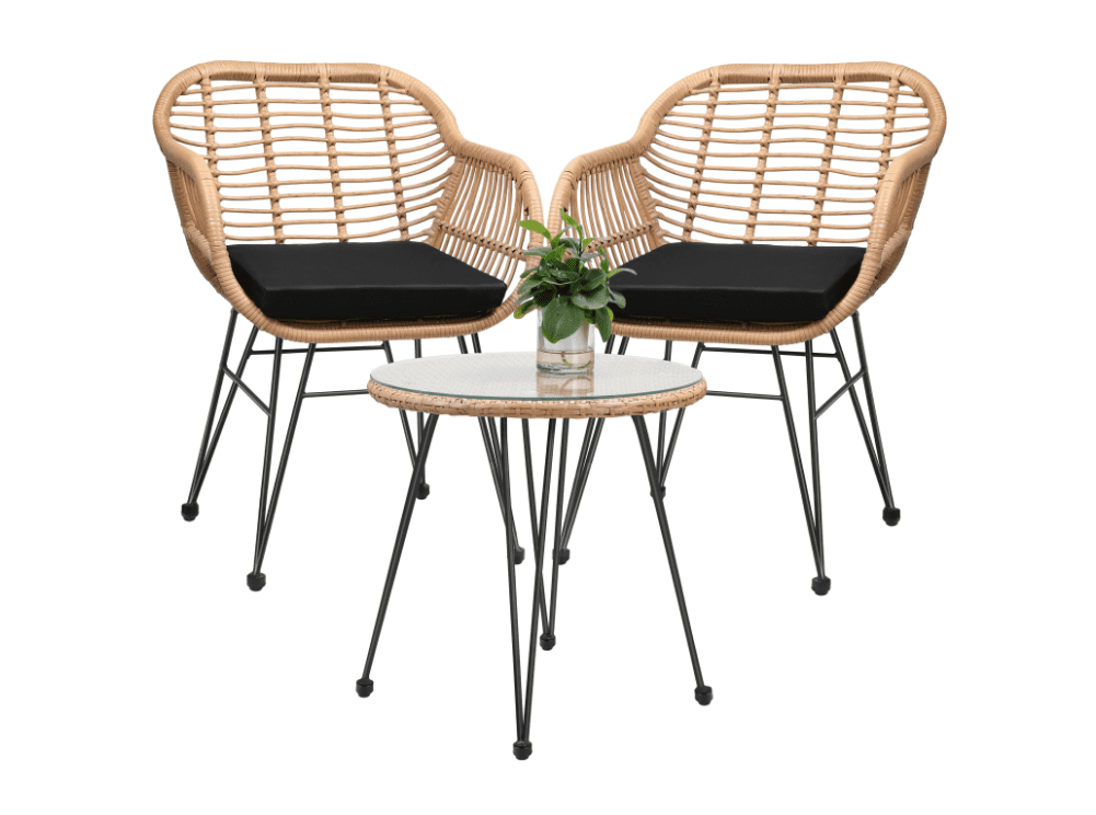 Zahradní sestava Raven hnědá/černá