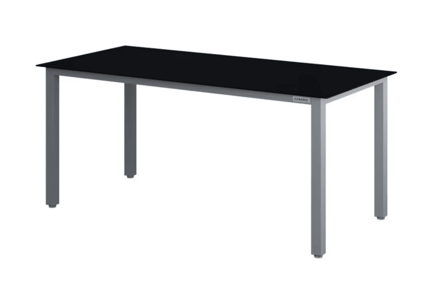 Zahradní stůl pro 8 osob Berno 190 cm antracitový/stříbrný