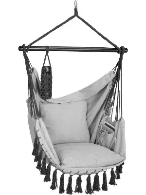 Závěsné houpací křeslo Alex šedé