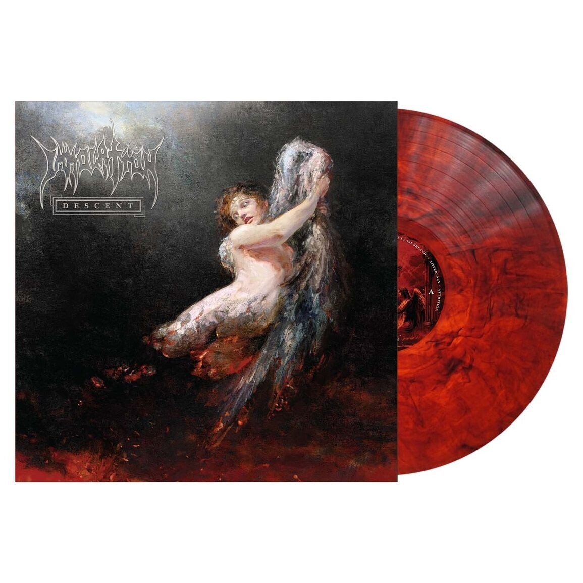Descent (transparent red, black marbled vinyl)